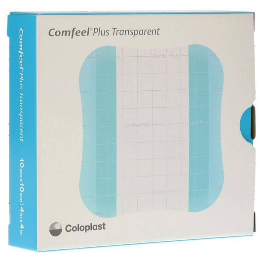 Coloplast Comfeel Plus Ulcer Dressing, 4 x 4 Inch (10 Count Box)
