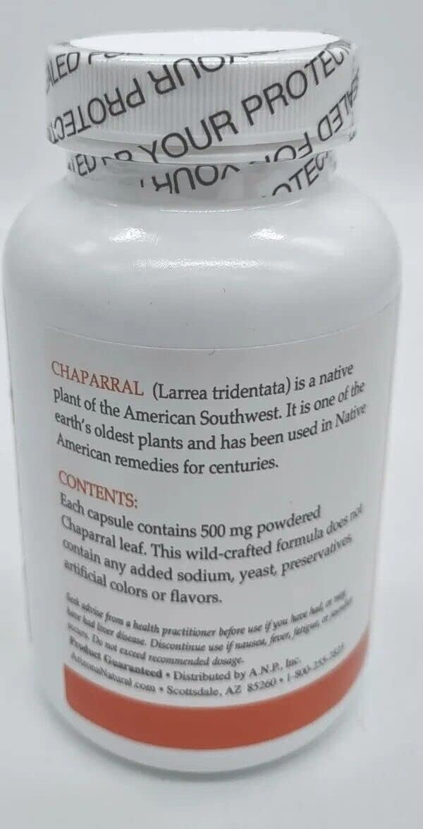 Arizona Natural Chaparral, 500 mg, 180 Capsules