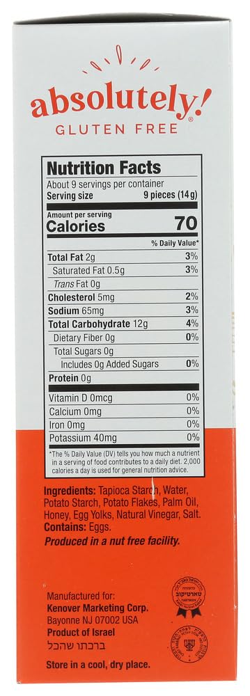 Absolutely Gluten Free Original Crackers, 12 Pack - 4.4 Oz. Per Pack