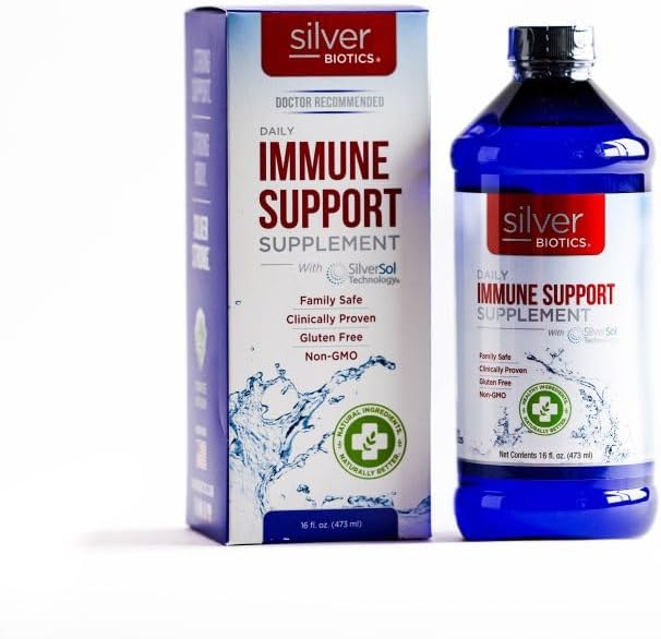 Silver Biotics Daily Immune Support, Family Size, 16 fl oz