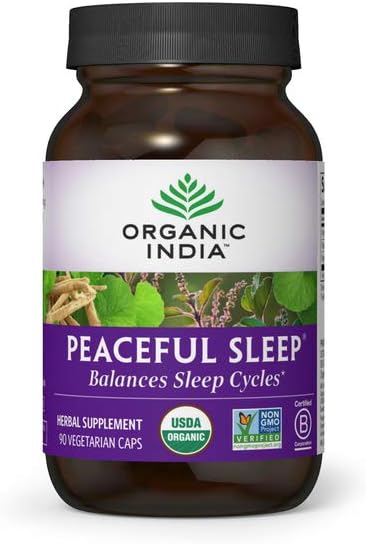 Organic India Peaceful Sleep Supplement, 90 Capsules