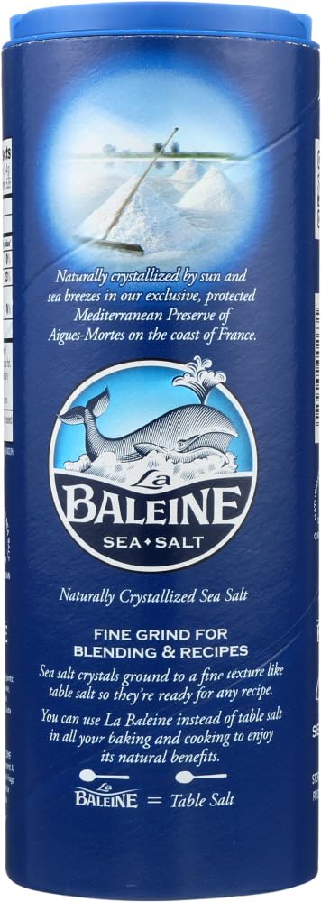 La Baleine Fine Sea Salt, 26.5 oz, Case of 12