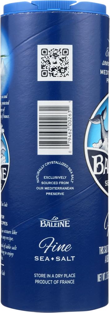 La Baleine Fine Sea Salt, 26.5 oz, Case of 12