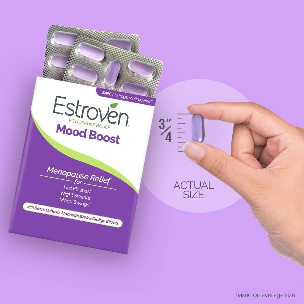 Estroven Plus Mood and Memory Supplement, 30 Caplets