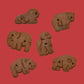 Happy Snacks Chocolate Circus Animal Crackers (6 Bags x 8 Oz) - Dairy Free & Plant Based Snack