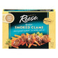 Reese Smoked Baby Clams, Case of 10 - 3.66 Oz Cans