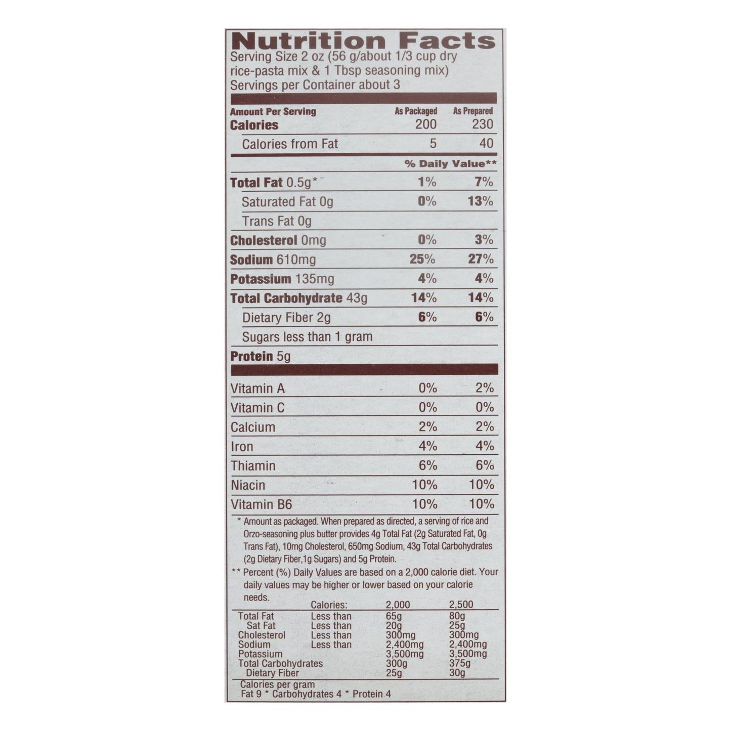 Near East Long Grain & Wild Rice with Garlic, Pack of 12