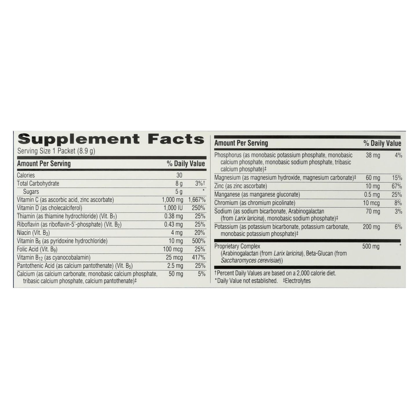Alacer Emergen-C Immune Plus System Support with Vitamin D Citrus (30 Packets)