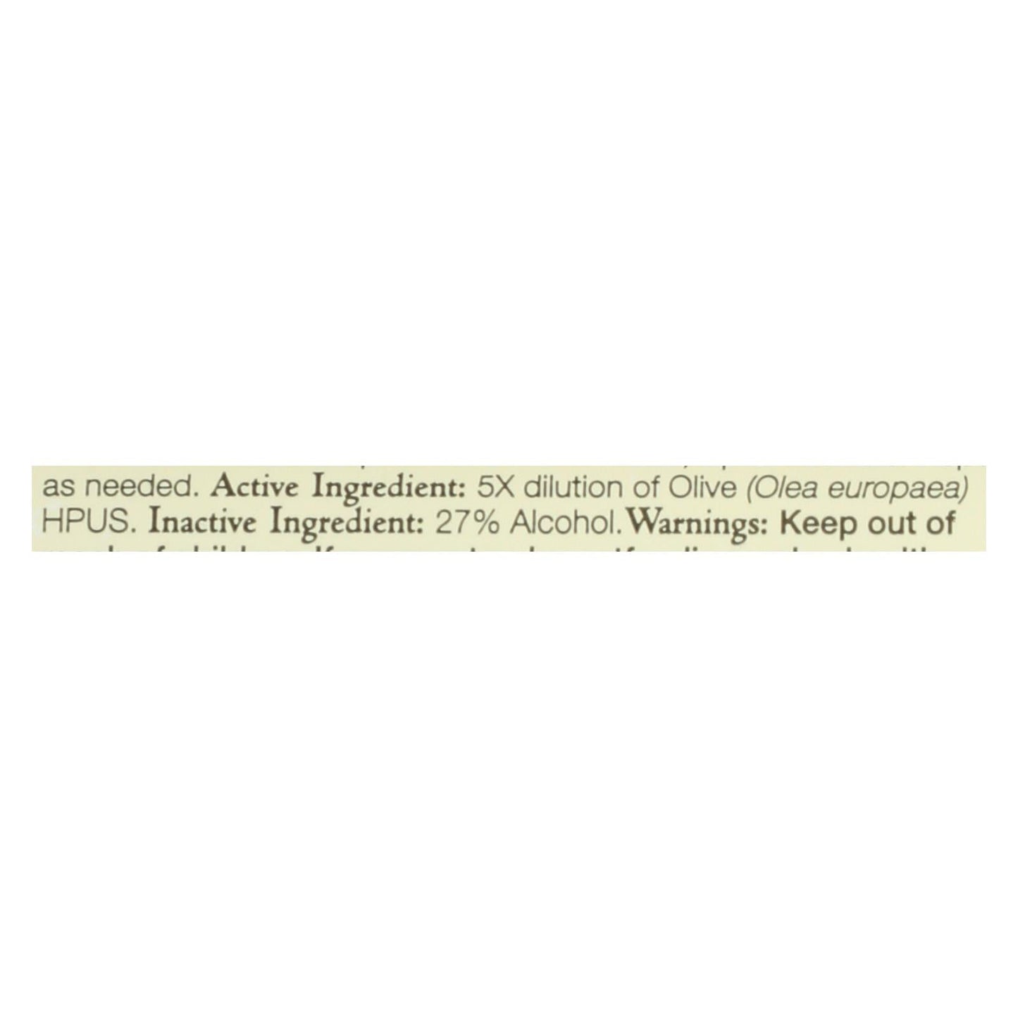 Bach Flower Remedies Olive, Calming Essence - 0.7 Fl Oz