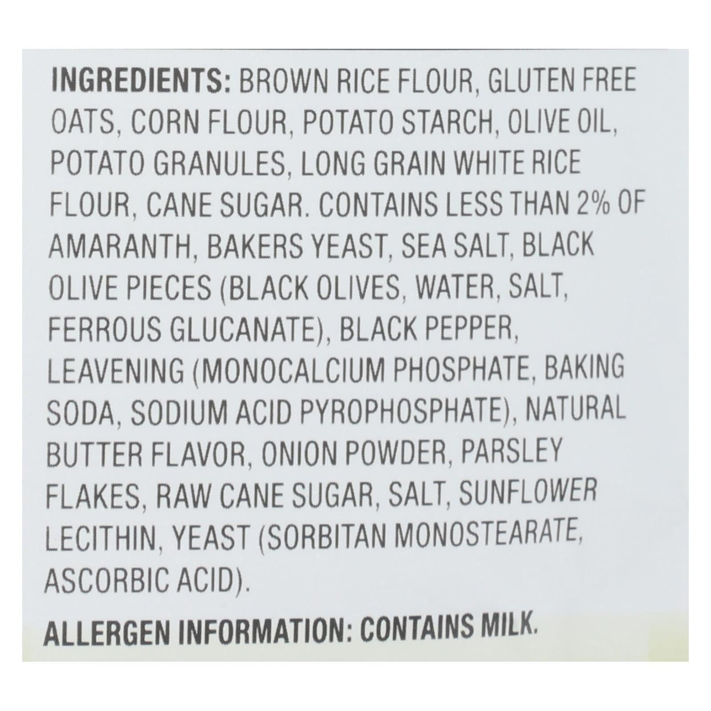 Miltons Gluten-Free Olive Oil Crackers (12 x 4.5 Oz.)