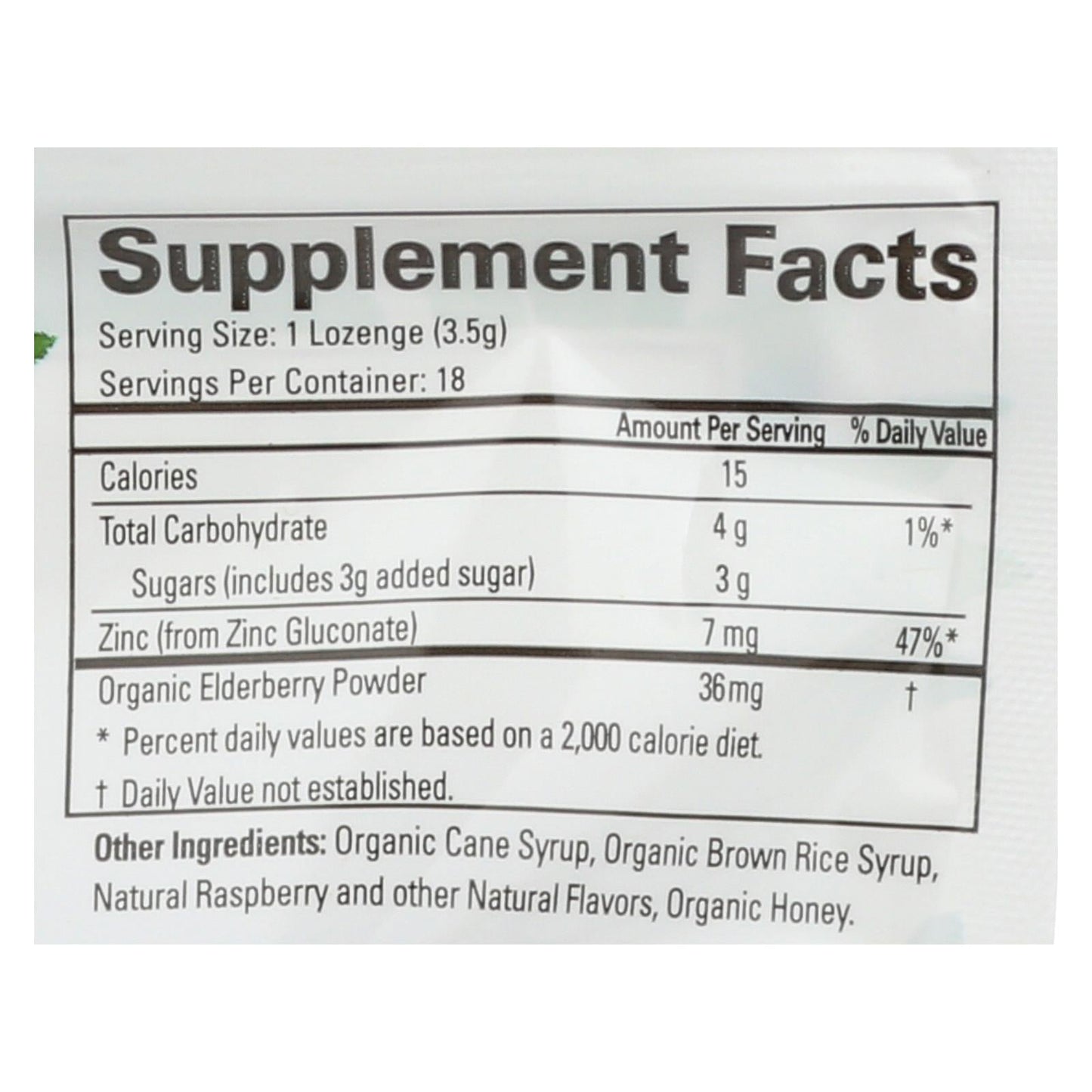 Quantum Research Zinc Lozenges with Elderberry & Raspberry, 18 Lozenges