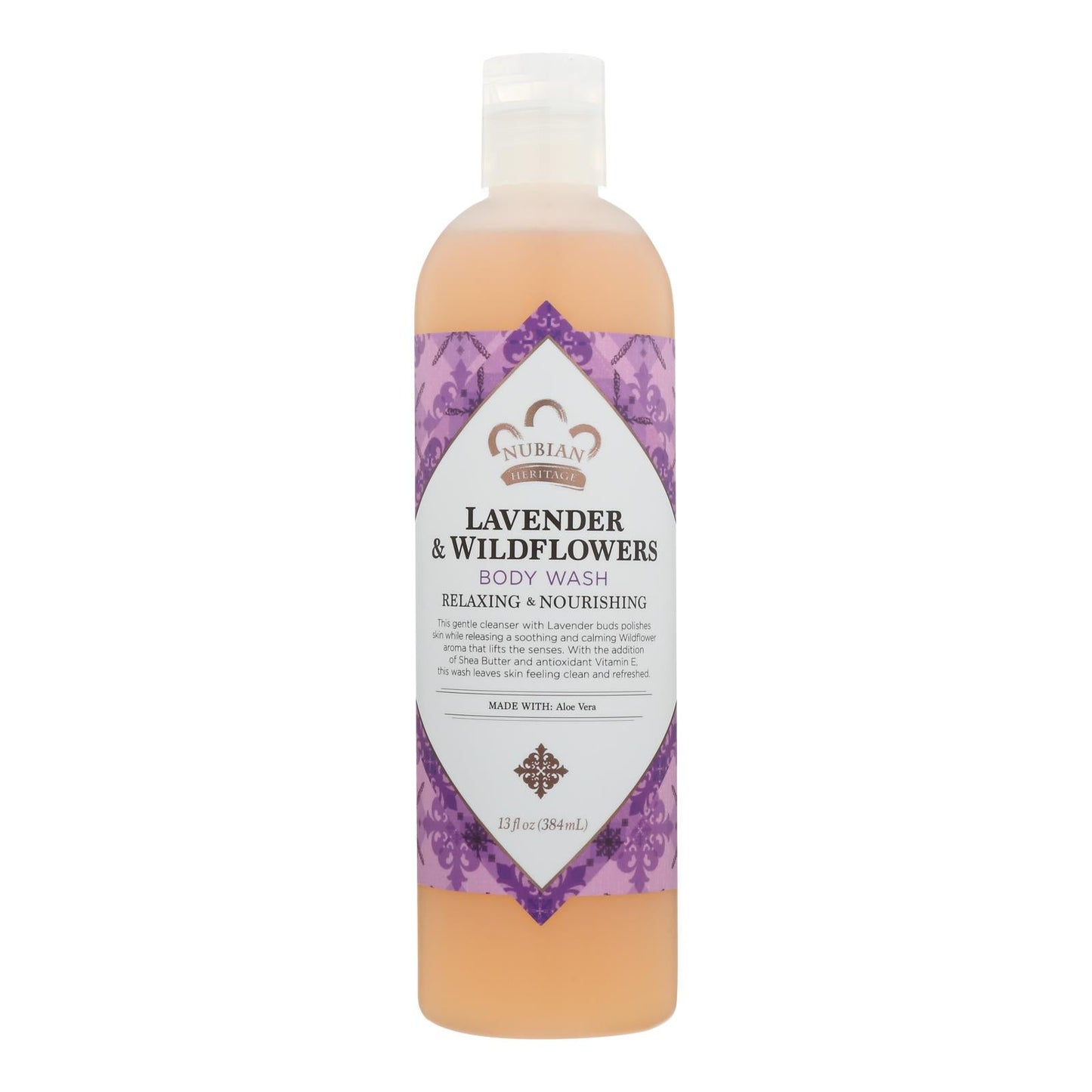 Nubian Heritage Lavender & Wildflowers Shea Butter Body Wash (13 Fl Oz)