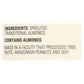 Living Intentions Sprouted Unsalted Almonds (Pack of 4) - 16 Oz