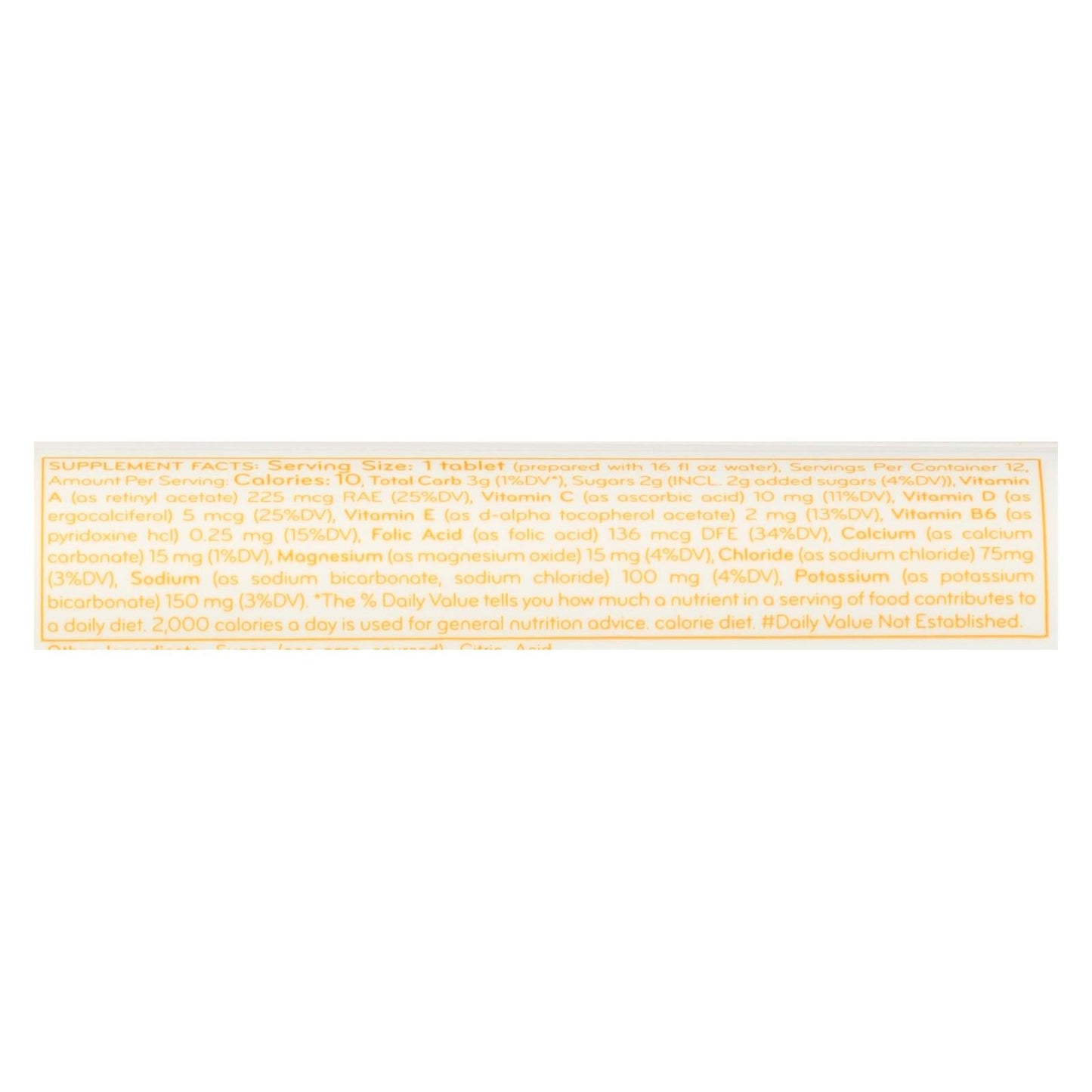 Nuun Vitamins Drink Tab  - Tangerine & Lime (Pack of 8 - 12 Tabs)