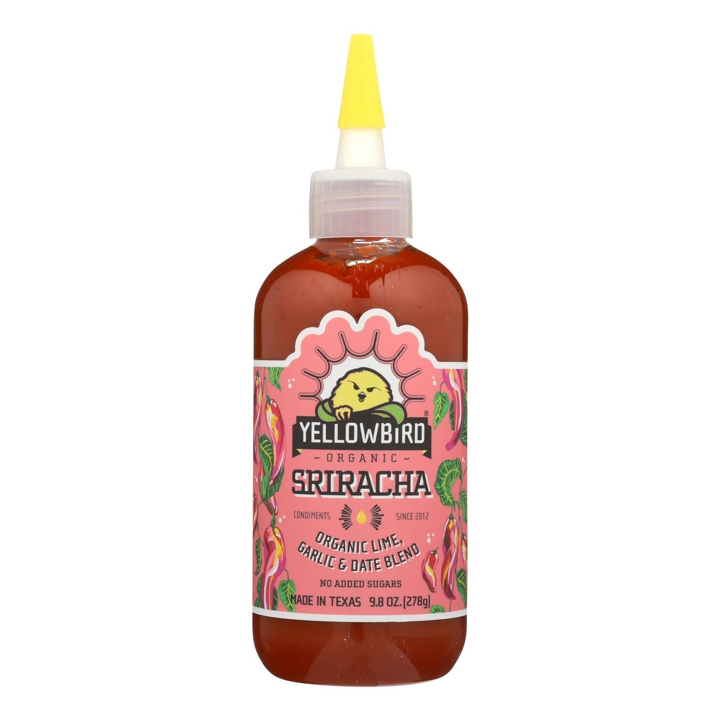 Yellowbird Sriracha Hot Sauce - Pack of 6 - 9.8 Oz. Bottles