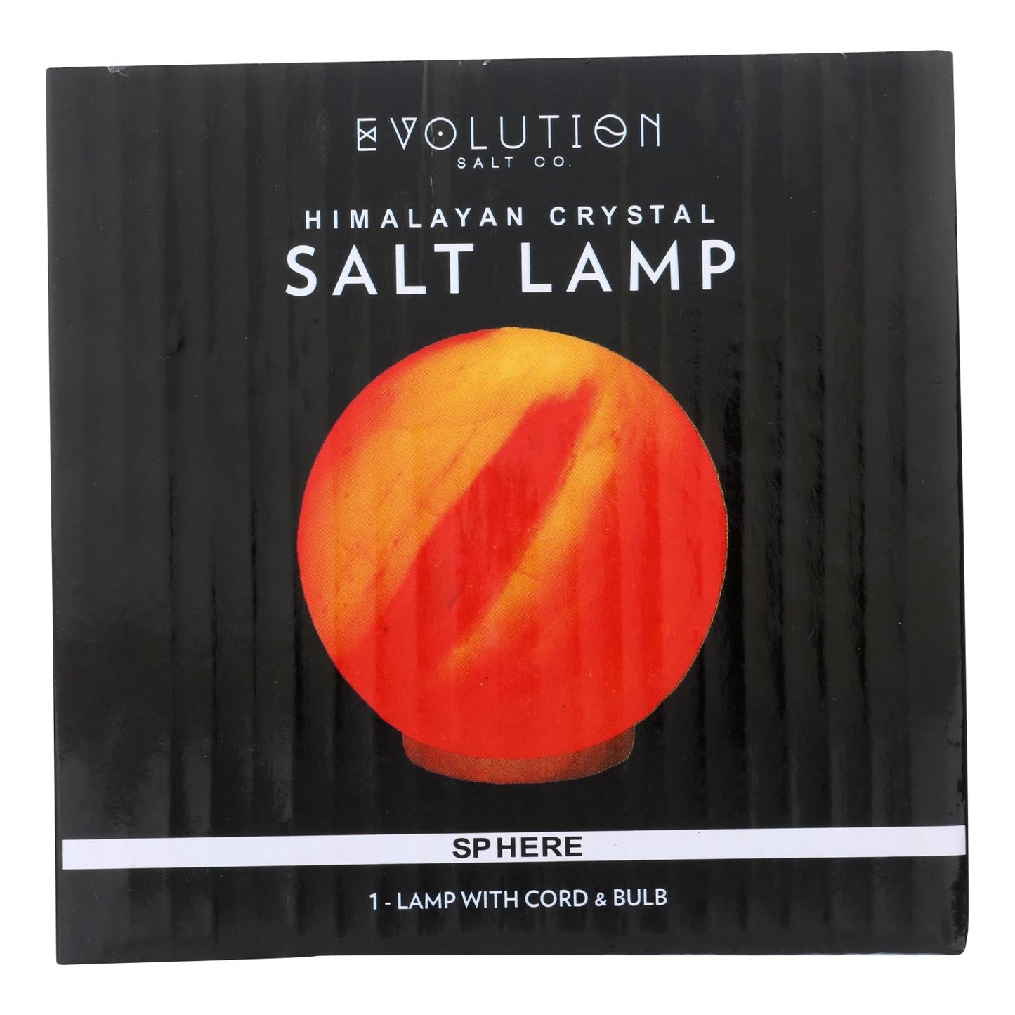 Evolution Salt Crystal Sphere Lamp - 6 Inch