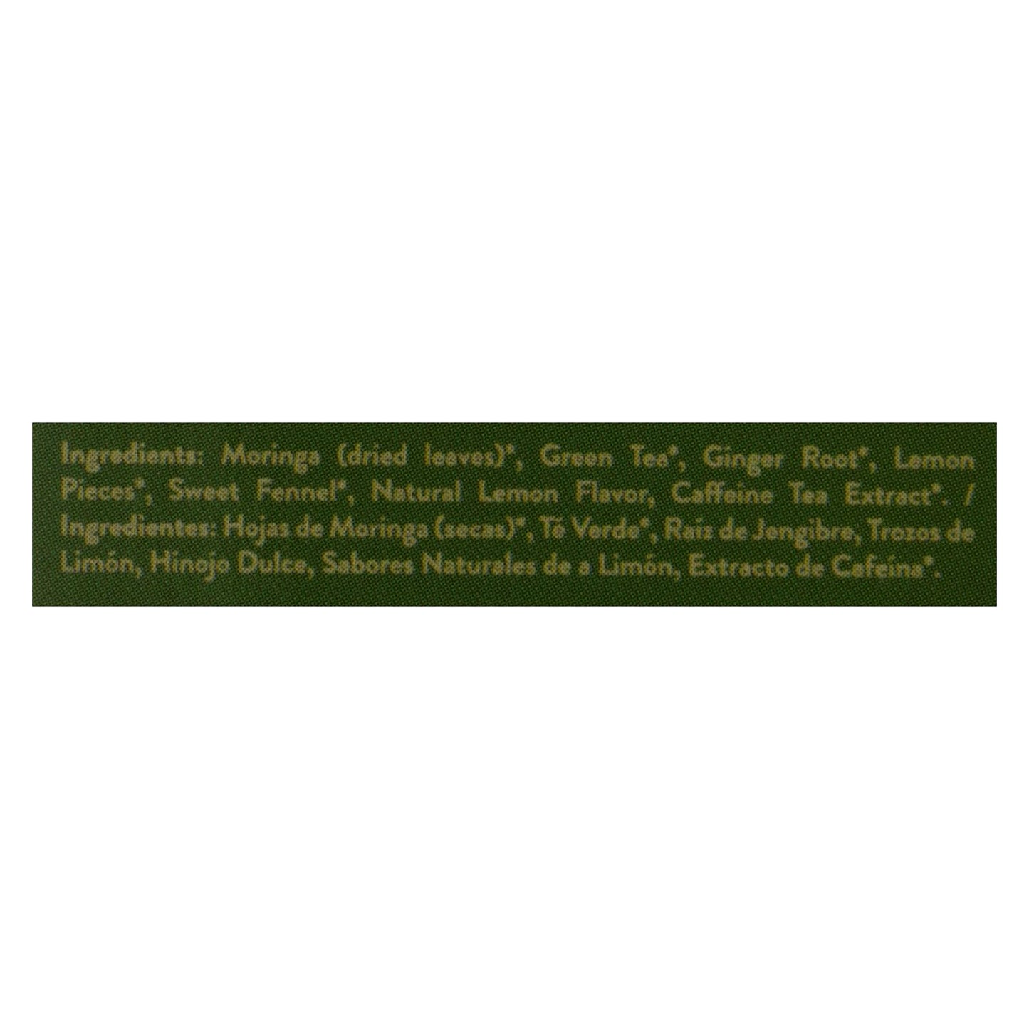 Miracle Tree Tea Moringa Ginger Lem (Pack of 5 - 16 Ct.)