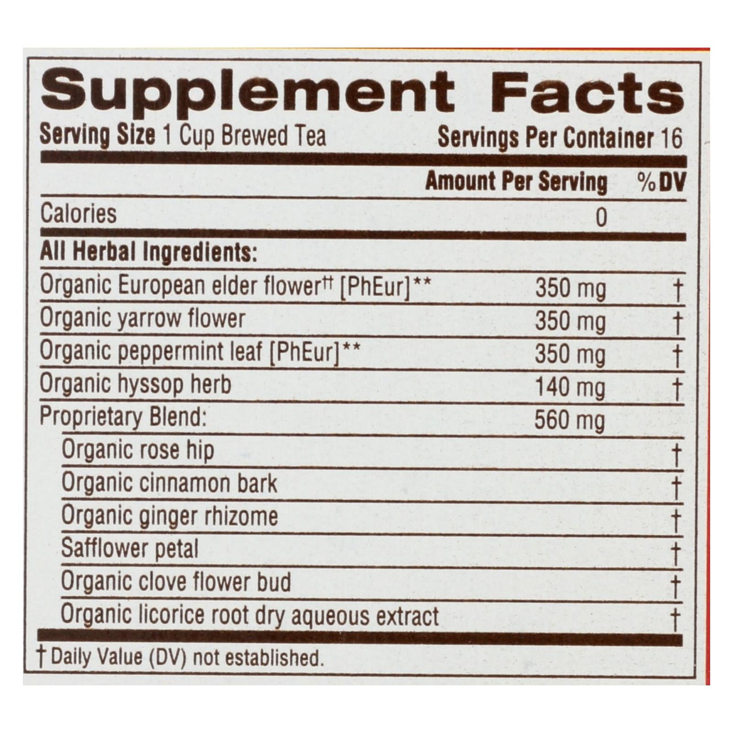 Traditional Medicinals Gypsy Cold Care Herbal Tea - 16 Tea Bags (Pack of 6) - Soothes and Relieves Cold Symptoms