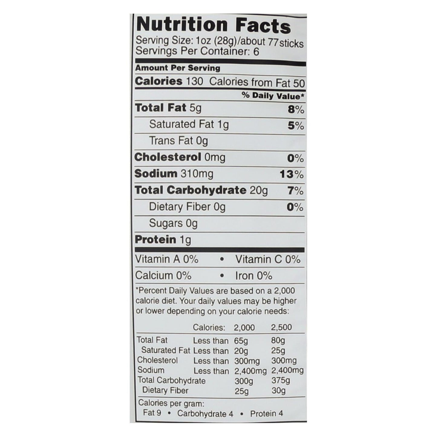 The Daily Crave Veggie Sticks Potato and Other Vegetable Medley Snack (Pack of 8 - 6 Oz.)