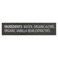 Frontier Herb - Organic  Vanilla Extract, 8 Oz.