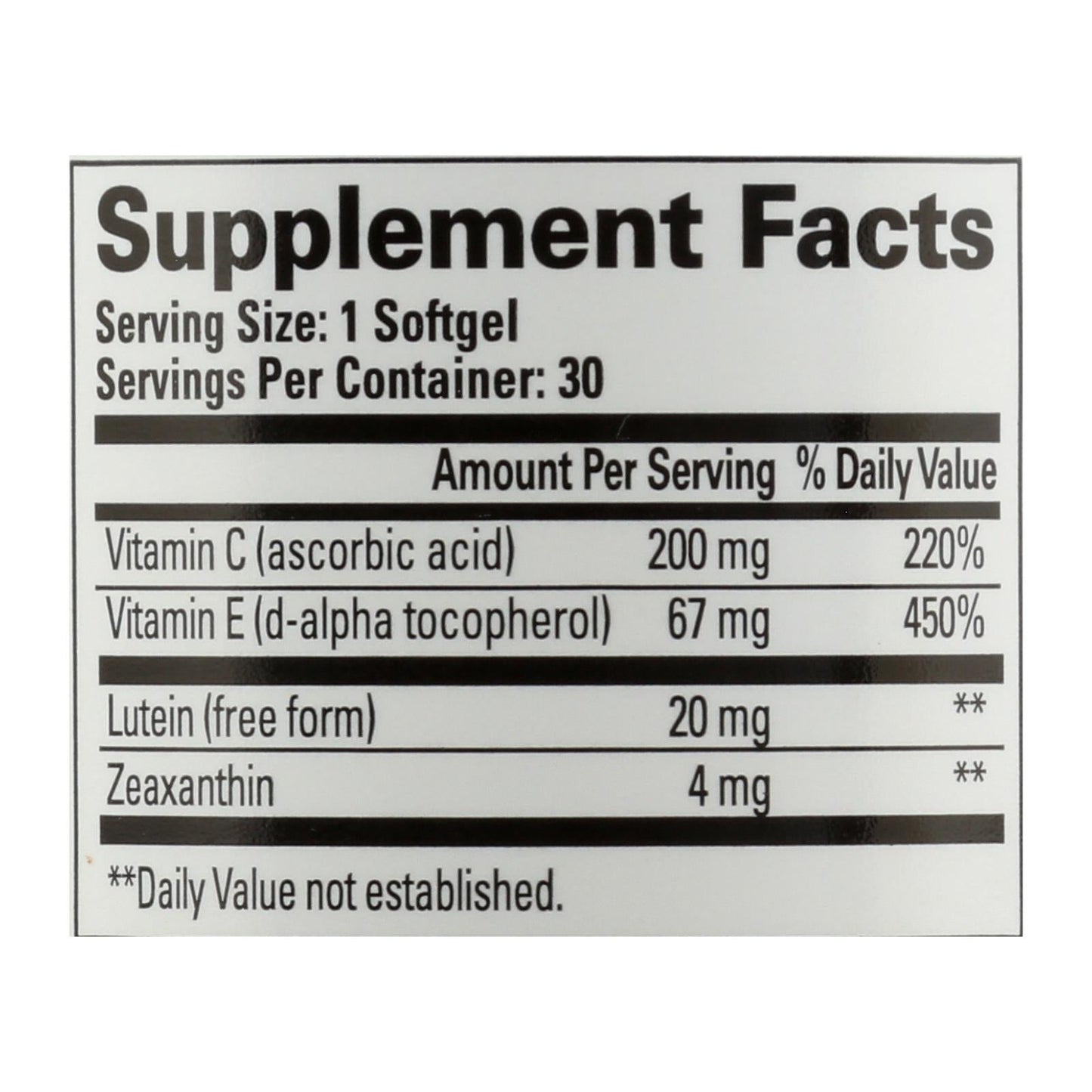 Quantum Research See Lutein Eye Health Support, 30 Softgels