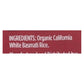 Lundberg Organic White Basmati Rice (6 x 2 Lb.)
