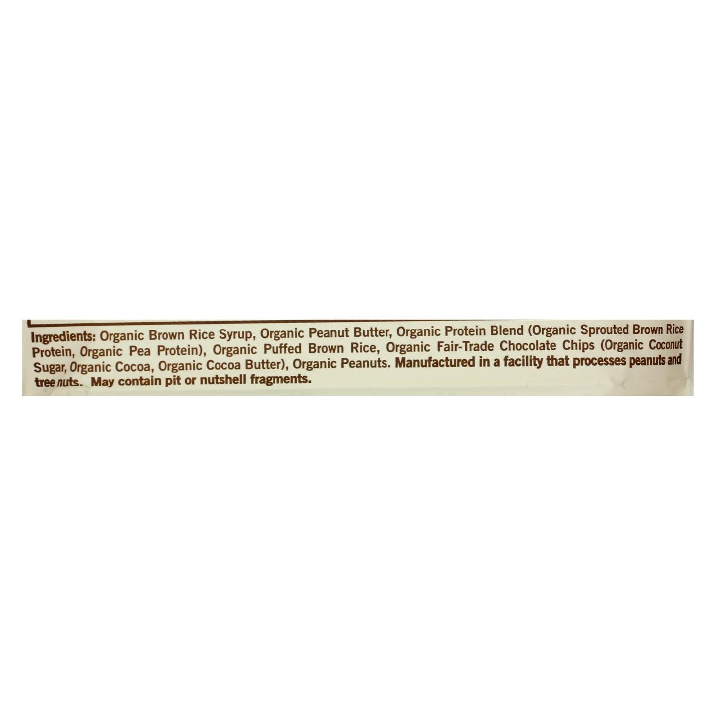 Organic Macrobar - Peanut Butter Chocolate Chip (Pack of 12) 2.5 Oz Bars