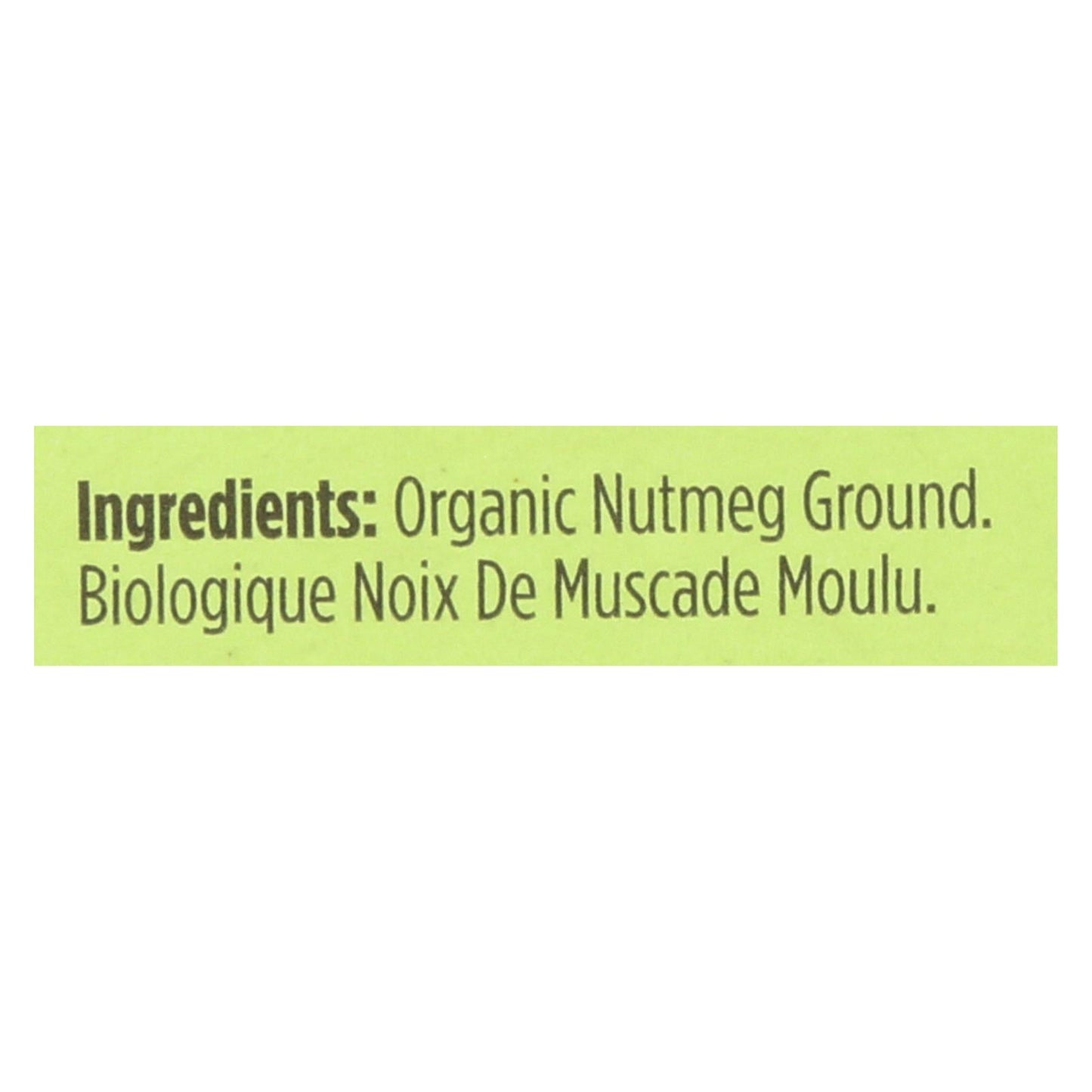 Spicely Organics USDA Certified Organic Nutmeg Ground, 0.4 Oz (Pack of 6)