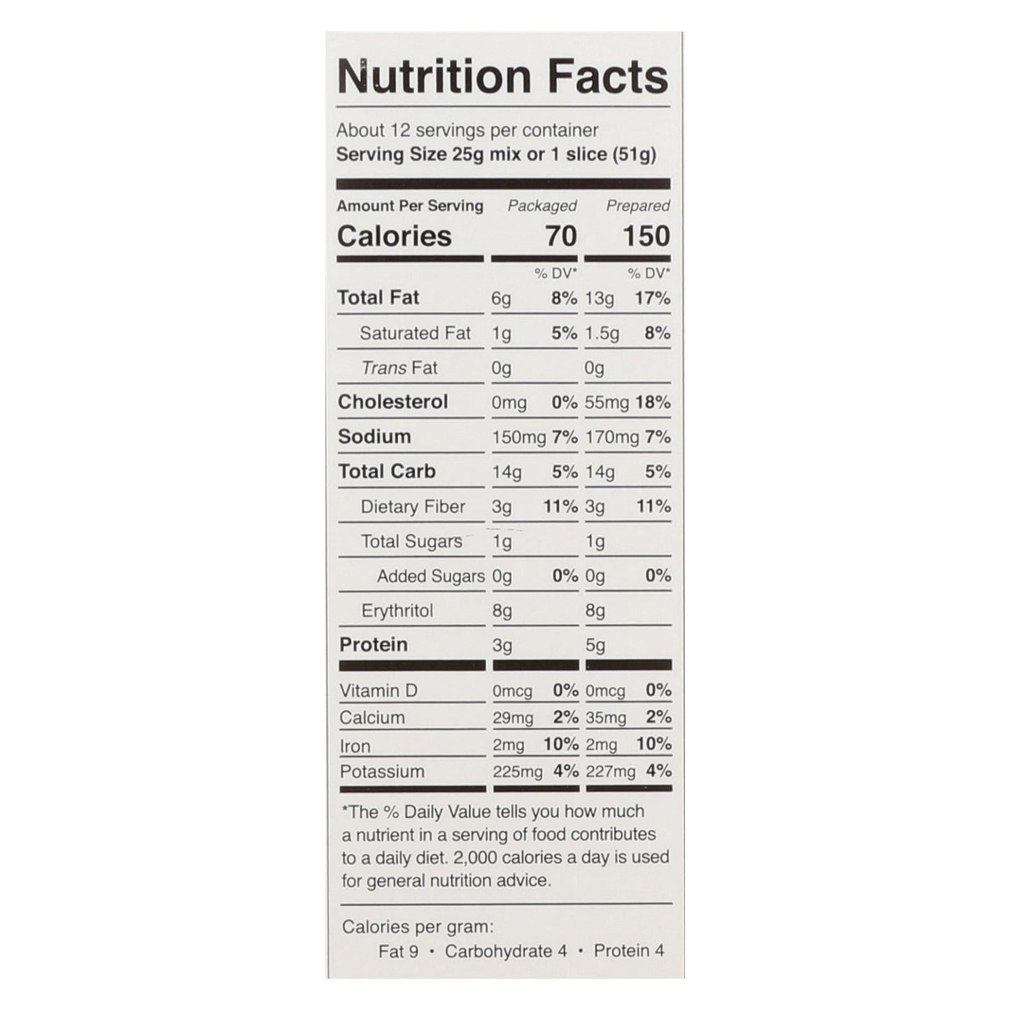 Swerve Sweets Low-Carb Chocolate Cake Mix (Pack of 6 - 10.6 Oz. Each)