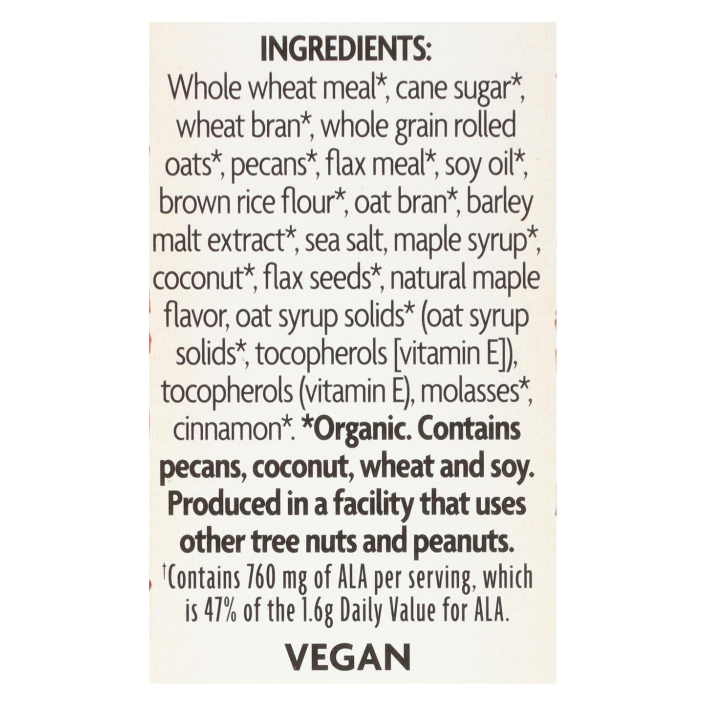 Nature's Path Maple Pecan Crunch Flax Plus - Enriched with Omega-3s (Pack of 12) - 11.5 Oz
