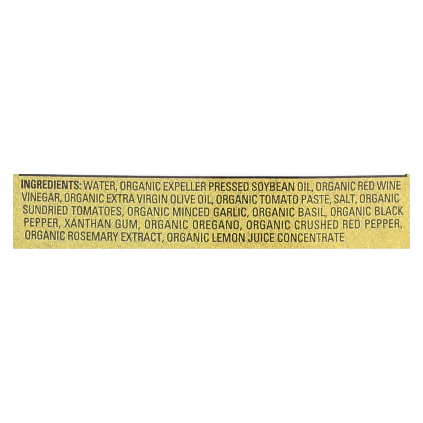 Organic Ville Sun-Dried Organic Tomato Garlic Vinaigrette Dressing (Pack of 6 - 8 Fl Oz Bottles)