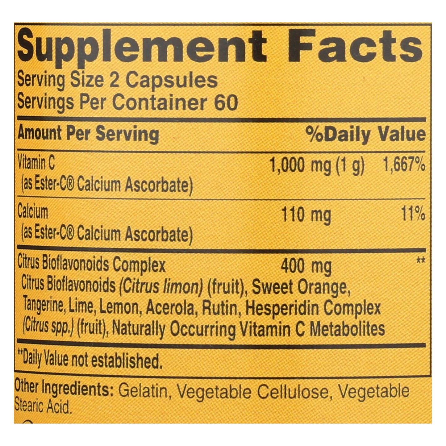 American Health Ester-C with Citrus Bioflavonoids - 500 mg, 120 Capsules