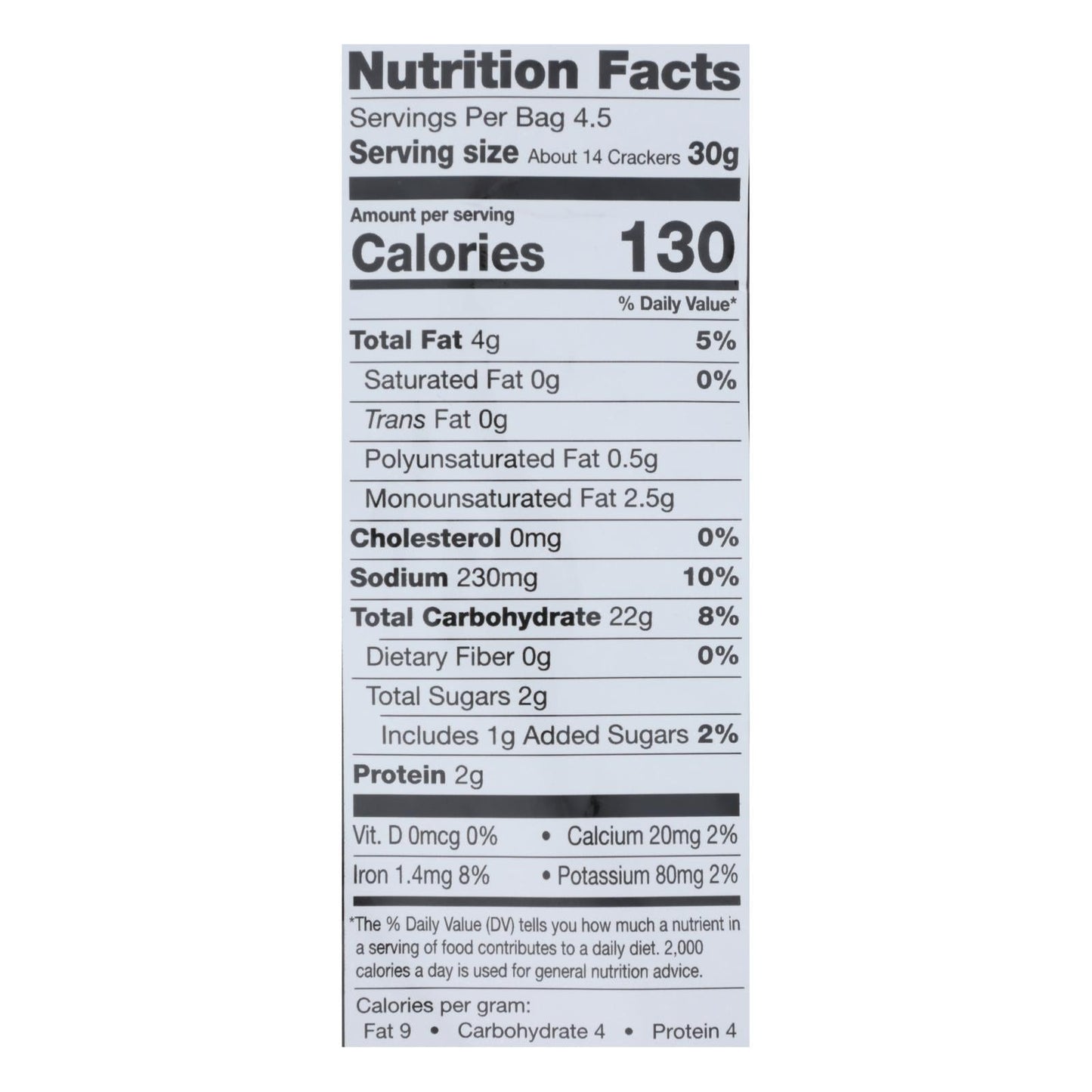 Milton's Gluten-Free Crispy Sea Salt Baked Crackers - 4.5 Oz. (Pack of 12)