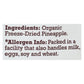 Natierra Freeze-Dried 1.5 Oz. Pineapple Slices (Pack of 12)