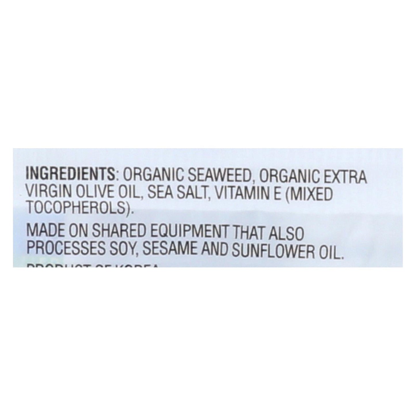 Gimme Seaweed Snacks - Extra Virgin Olive Oil (Pack of 8) - .17 Oz. Each