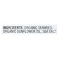 Gimme Organic Roasted Seaweed Snack, Sea Salt - Pack of 8 - 6/.17 Oz.