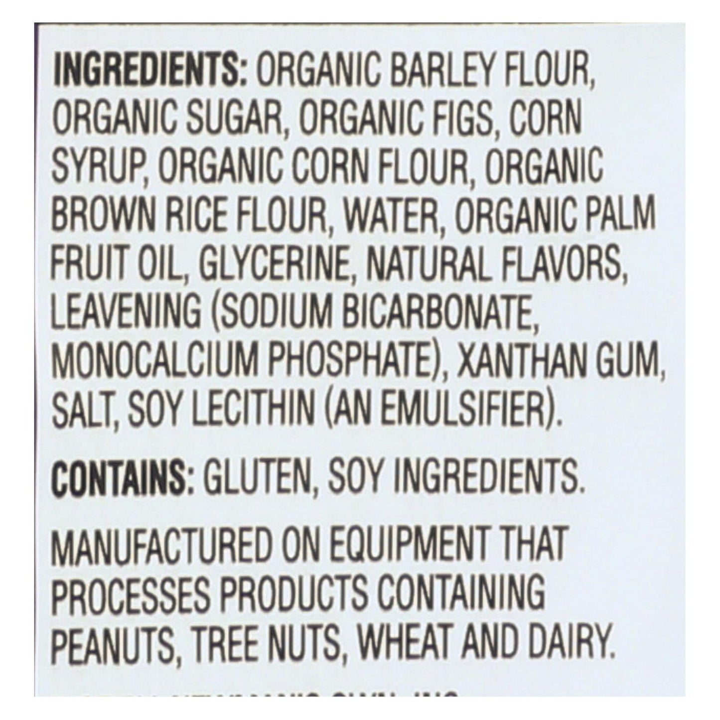 Newman's Own Organics Wheat-Free Dairy-Free Fig Newmans 10 Oz Pack of 6