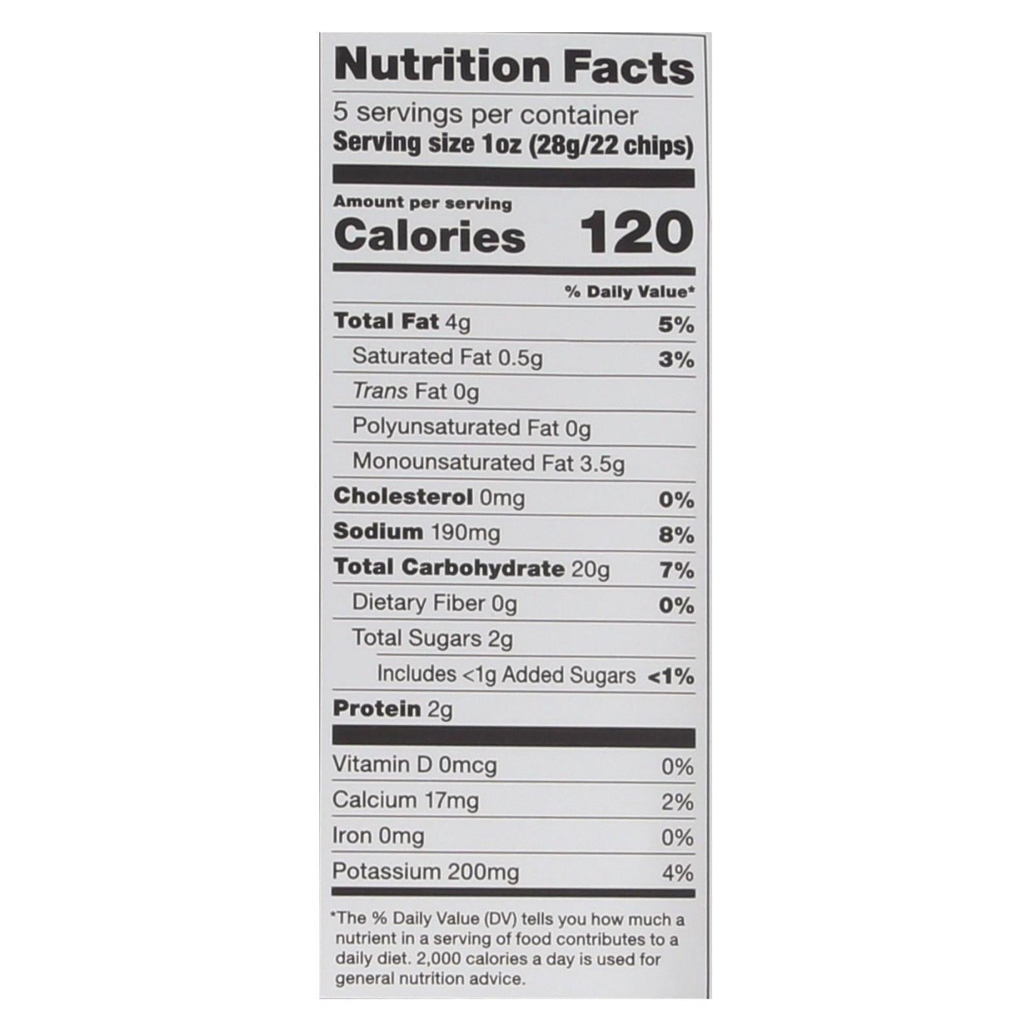 Popchips Potato Chips - Sour Cream & Onion - 5 Oz. (Pack of 12)