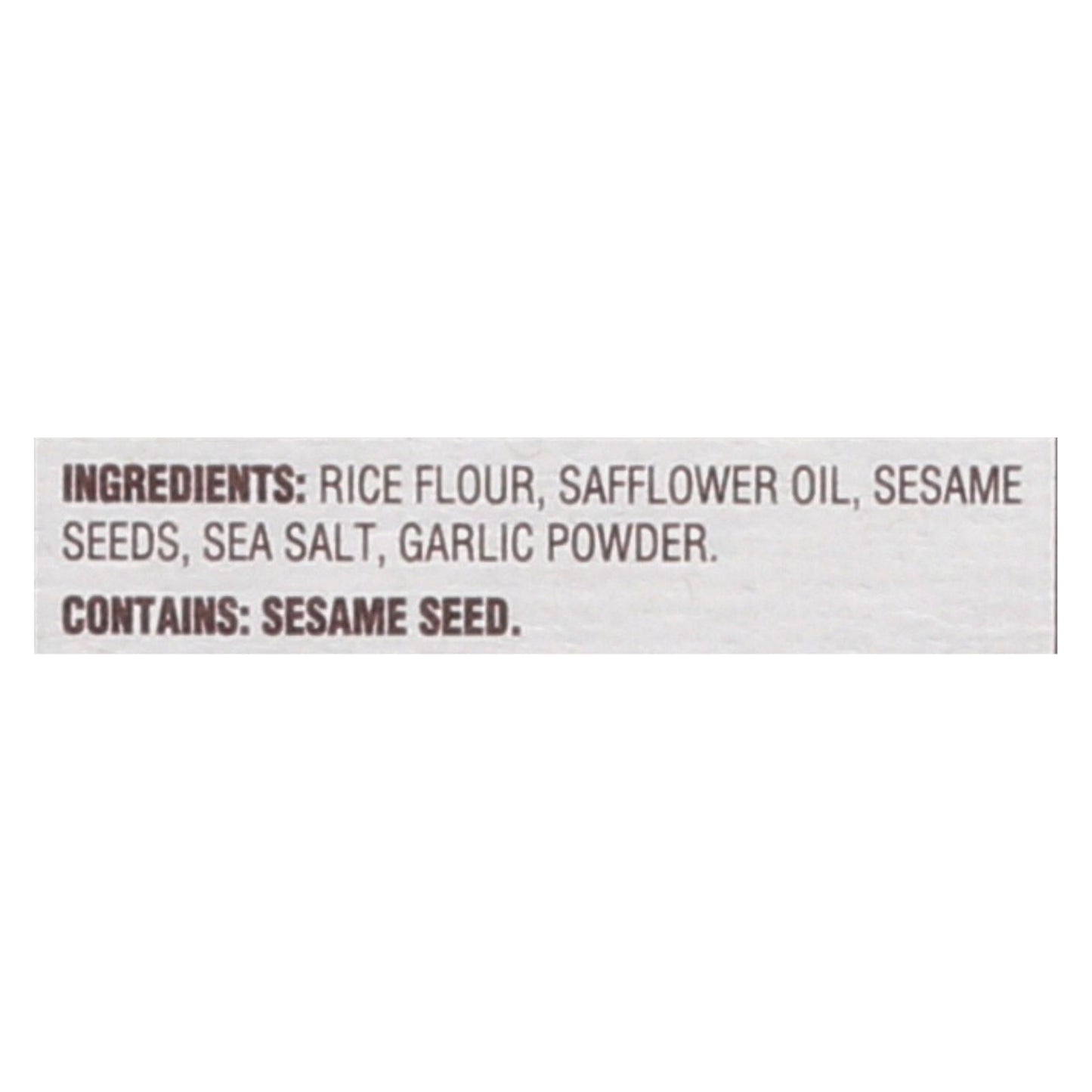 Back To Nature Rice Thin Crackers with Sesame Seeds (12 count, 4 Oz. per pack)