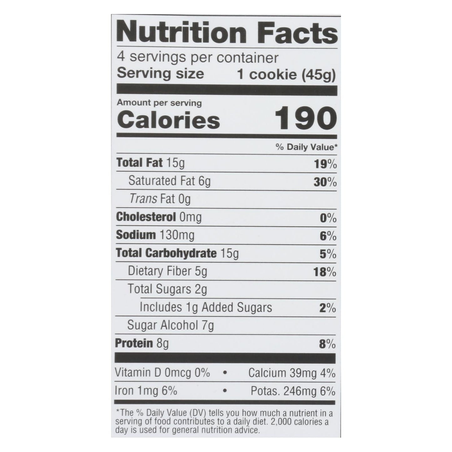 Lenny & Larry's Keto Chocolate Chip Cookies, 1.6 Oz., Pack of 12