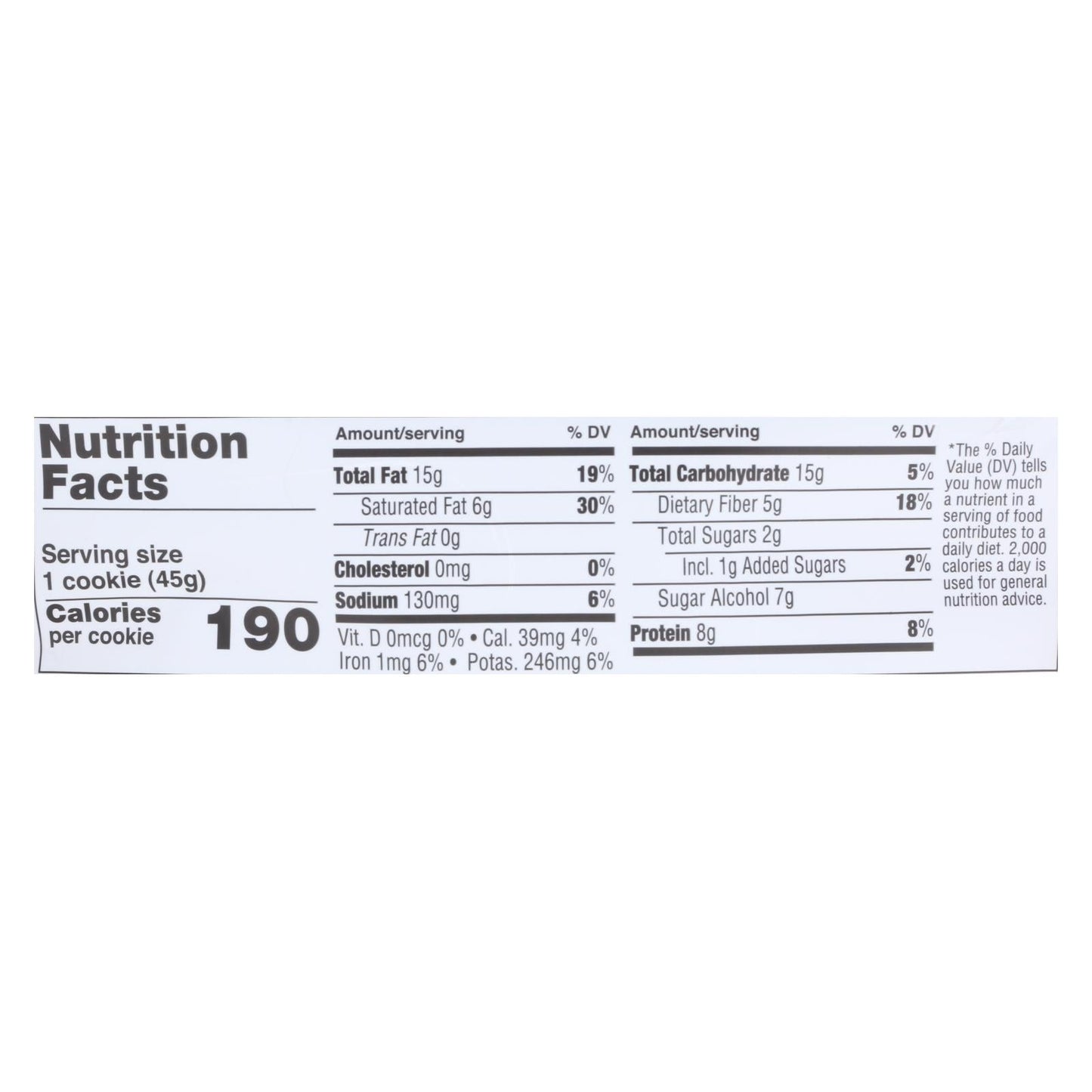 Lenny & Larry's Keto Chocolate Chip Cookies, 1.6 Oz., Pack of 12