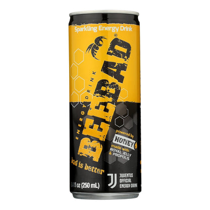 Bee Bad Energy Drink 12-Pack: Fuel Your Adventure with 8.4 Fl Oz of Pure Energy