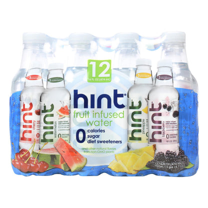 Hint Fruit-Infused Water - Case of 12 - 16 Fl. Oz.