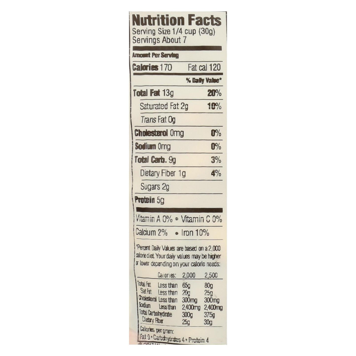 Woodstock Organic Unsalted Whole Cashews, 7 Oz. (Pack of 8)