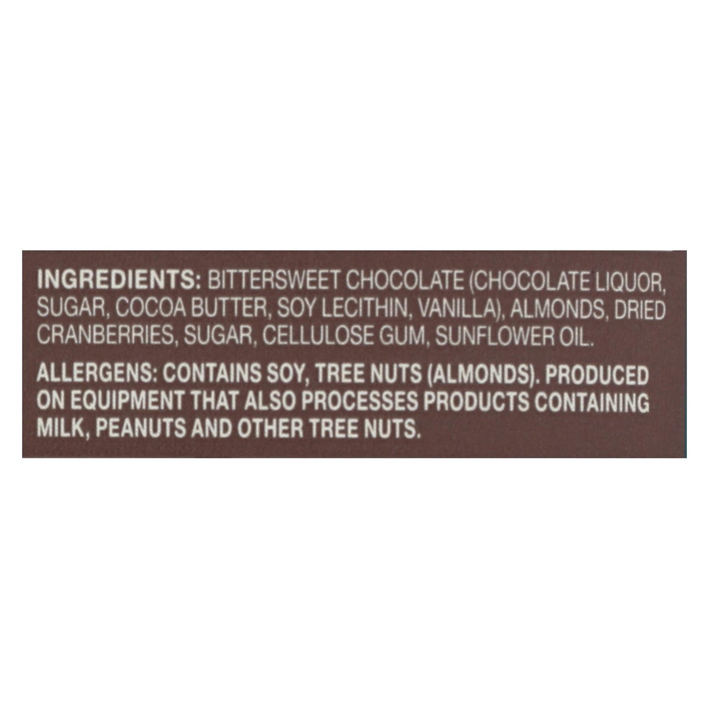 Endangered Species Natural Chocolate Bars (Pack of 12) - Dark Chocolate with 72% Cocoa, Cranberries and Almonds - 3 Oz.