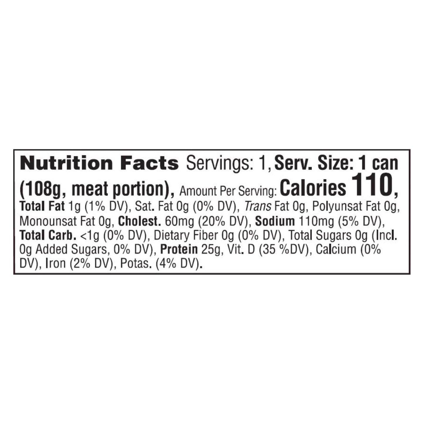 Natural Sea Wild Caught Natural Tongol Tuna - Unsalted Chunk Light, 5 Oz (Pack of 12)