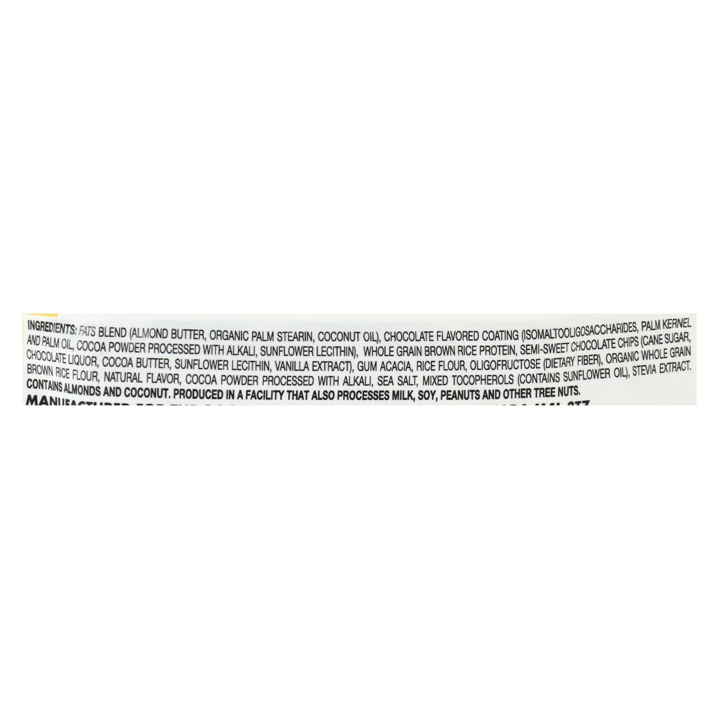 Love Good Fats Chocolate Chip Cookie Dough Bar (Pack of 12 - 1.38 Oz.)