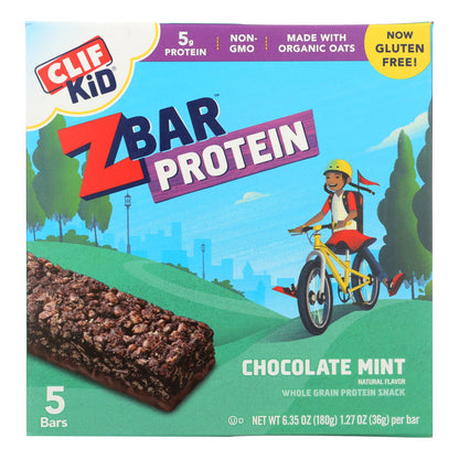 Clif Kid Zbar Organic Protein - Chocolate Mint - 1.27 Oz. (Pack of 6)