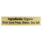 Bulk 12 Pack, Omena Organics Black-Eyed Peas  (15 Oz.)