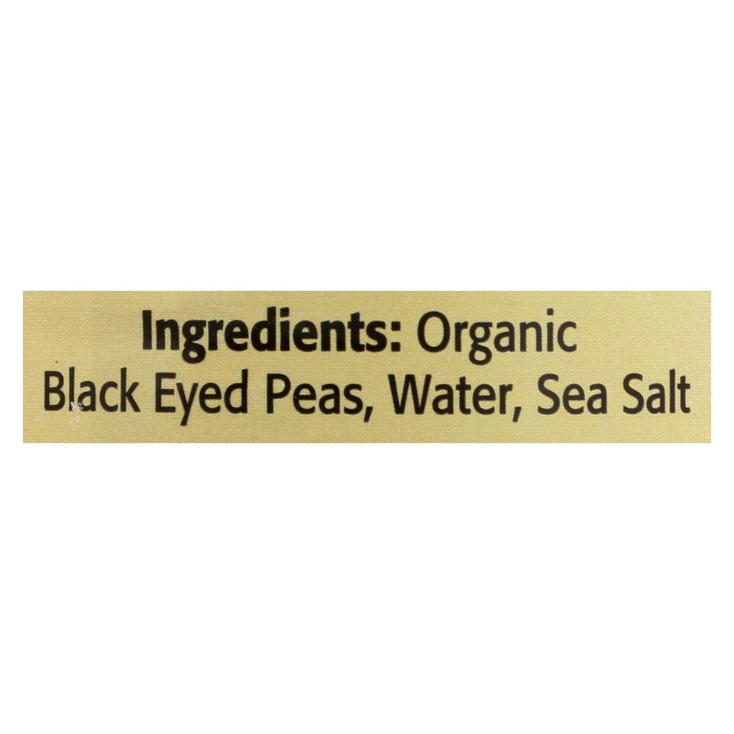 Bulk 12 Pack, Omena Organics Black-Eyed Peas  (15 Oz.)